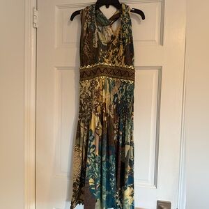 Ranna Gil dress (from India) cocktail dress multicolor embellishment size S